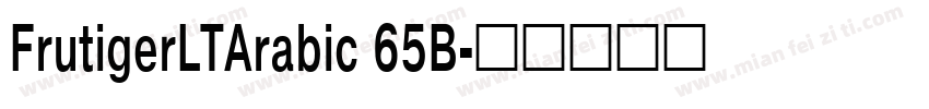 FrutigerLTArabic 65B字体转换